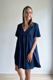 Isabella jurk marine