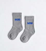 Mini sokken grijs
