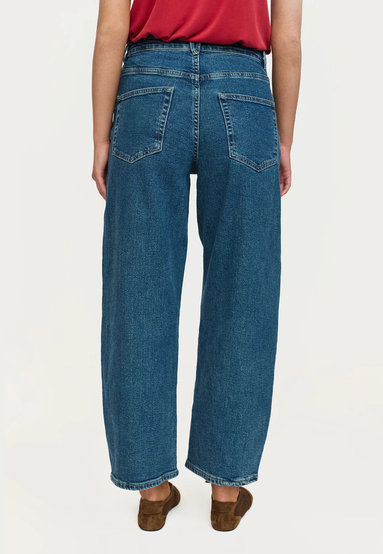 Amelie cropped barrel jeans