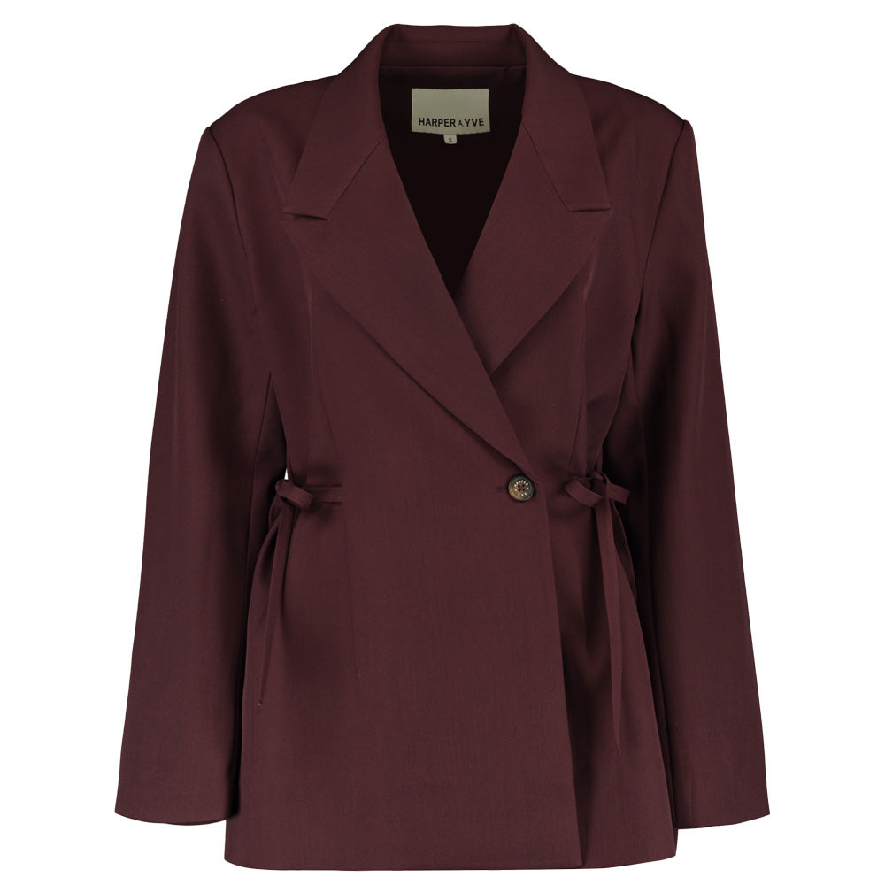 Anina blazer wijnrood