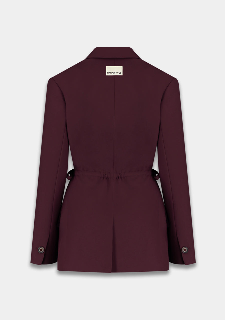 Anina blazer wijnrood