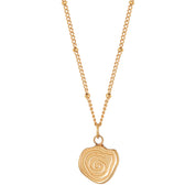 Twirl necklace gold