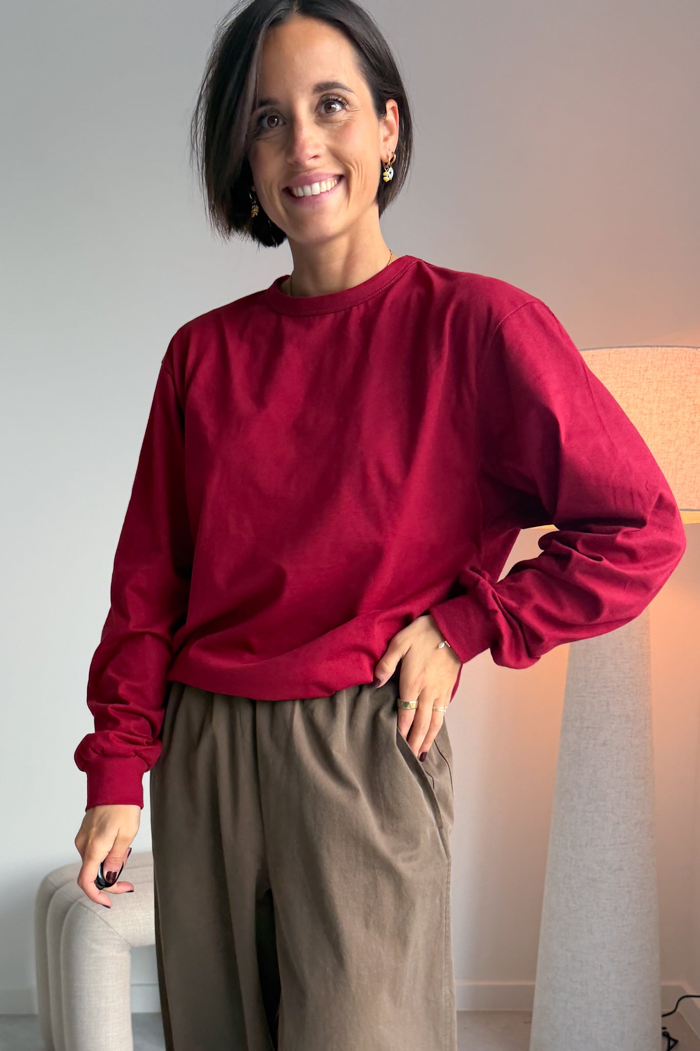 Vala longsleeve rhubarb