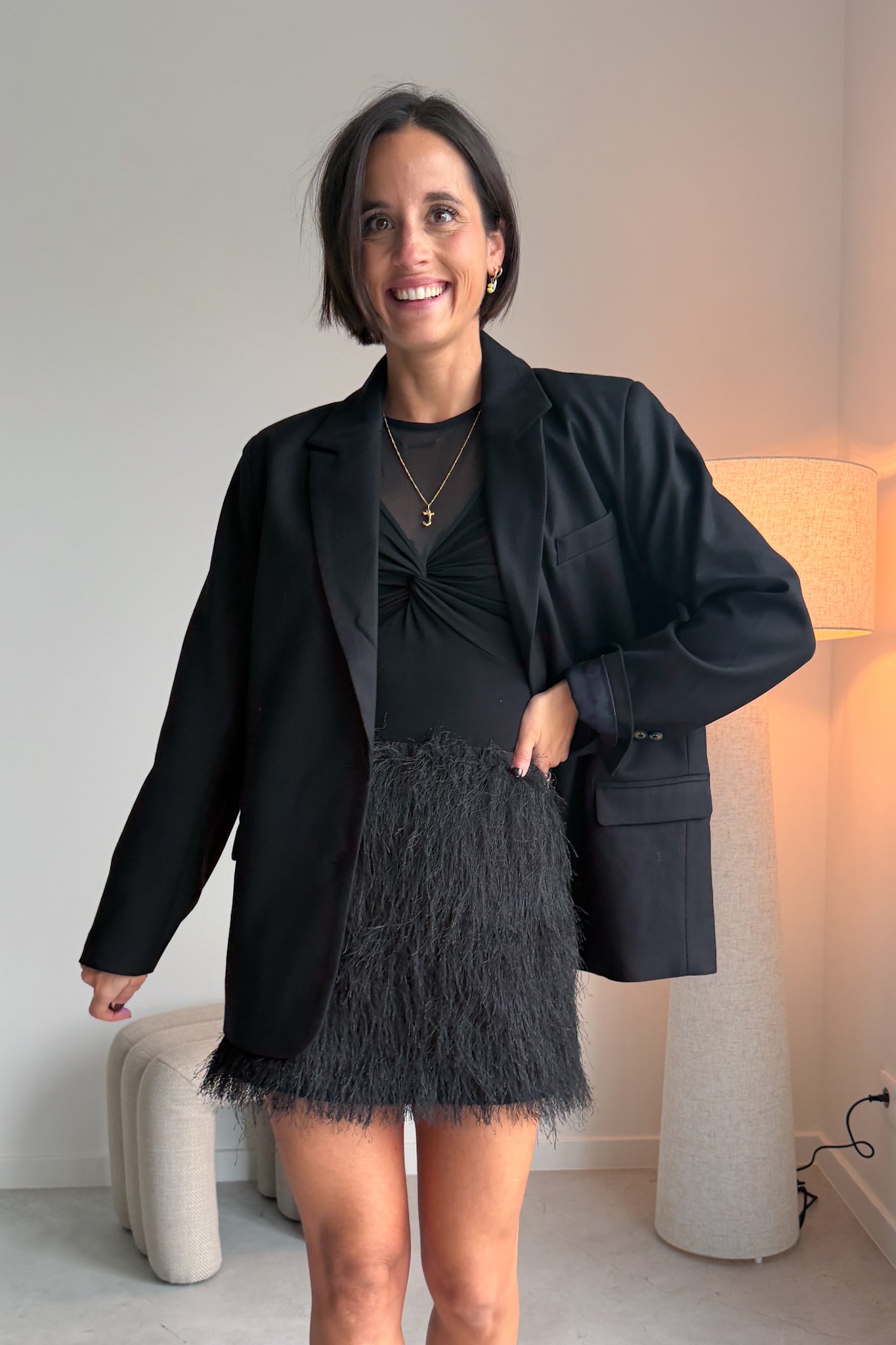 Luna blouse zwart