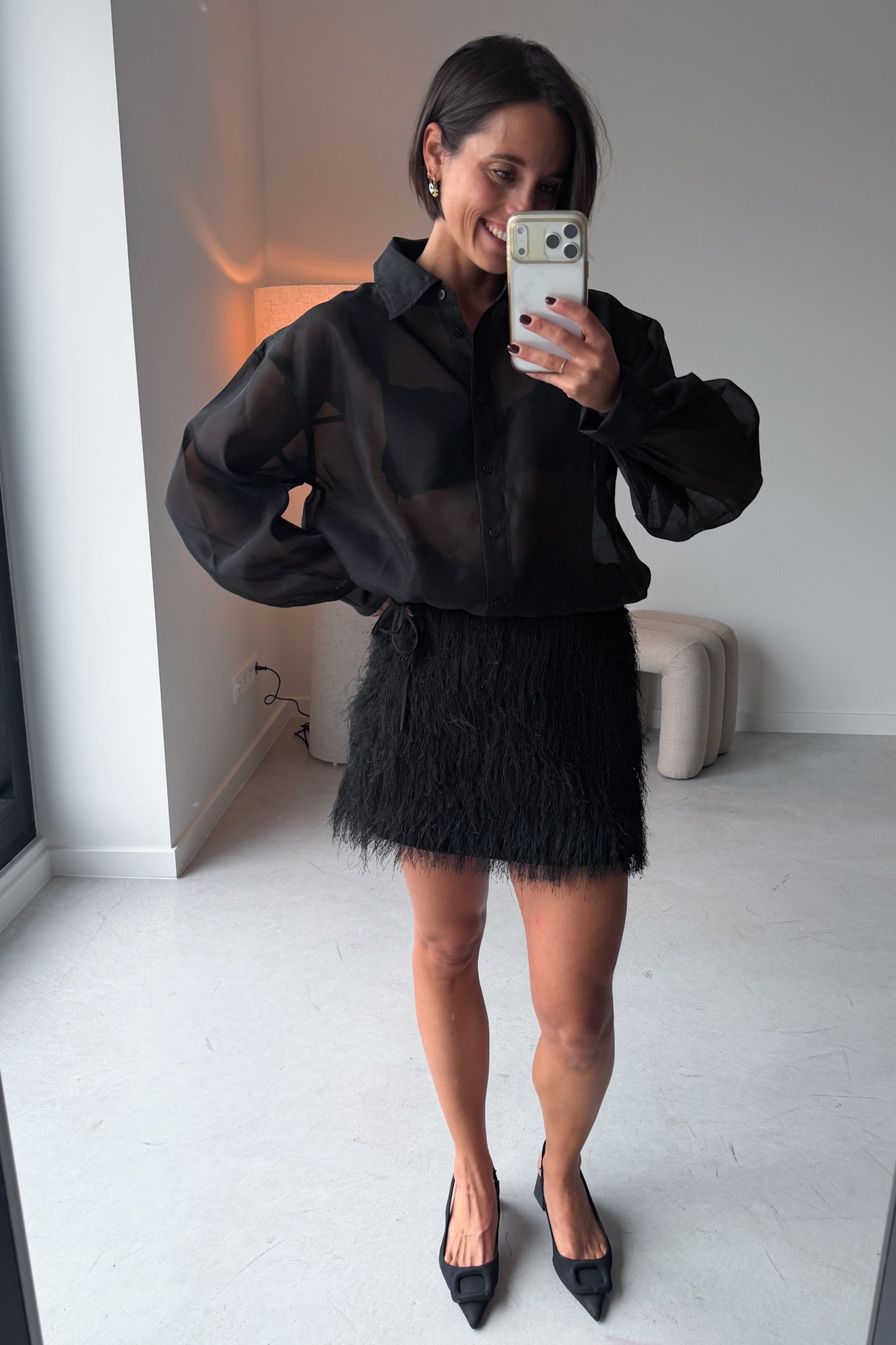 Ottilia blouse zwart