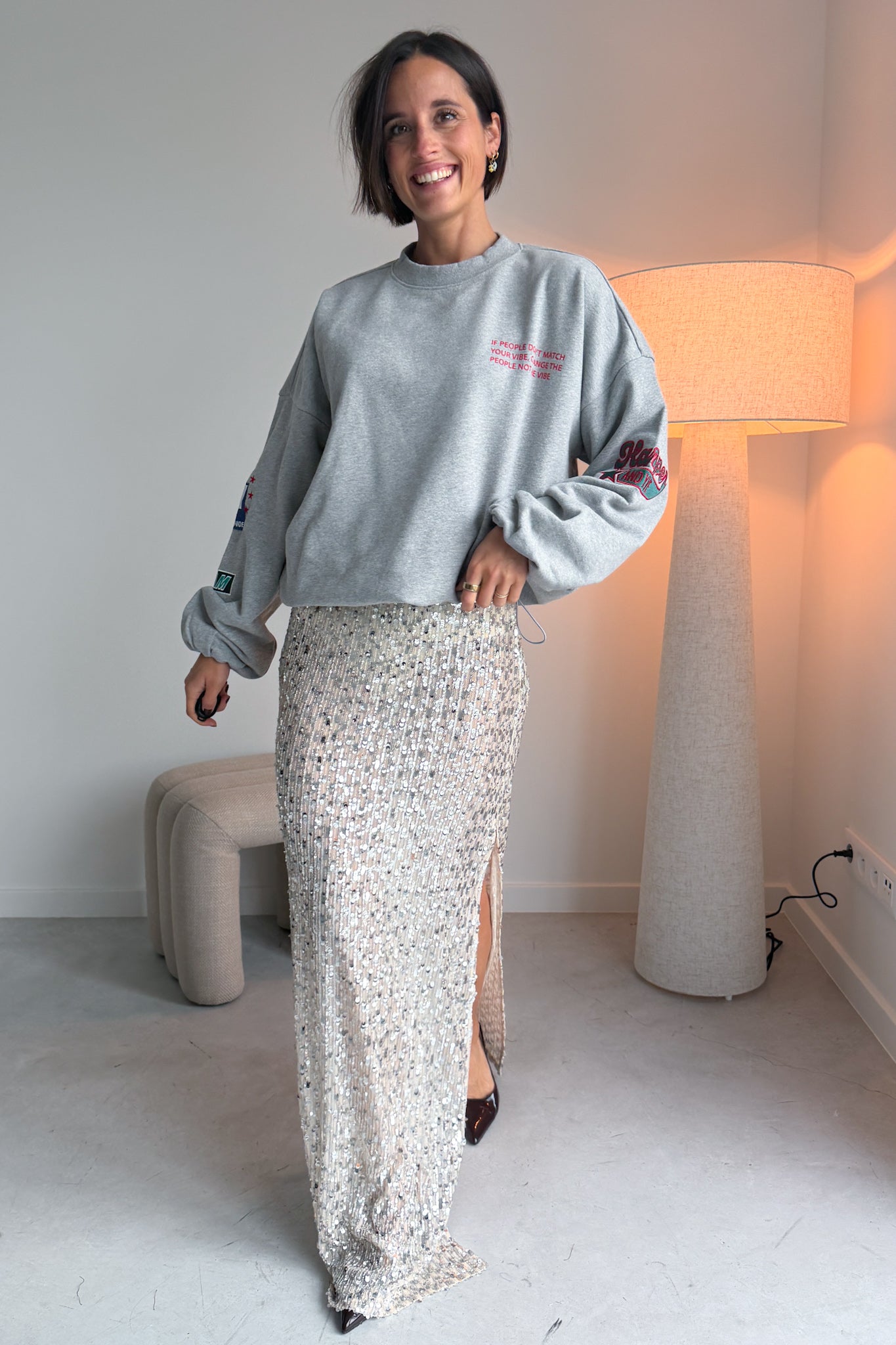 Yara sweater grijs