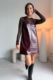 Xristina jurk oxblood