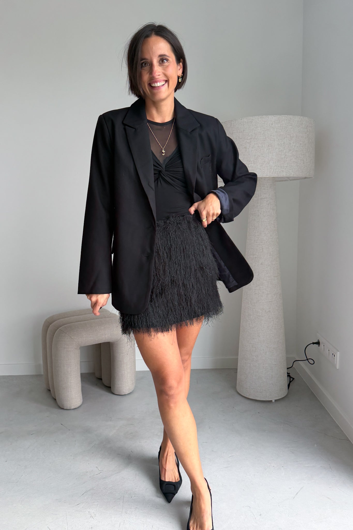 Luna blouse zwart