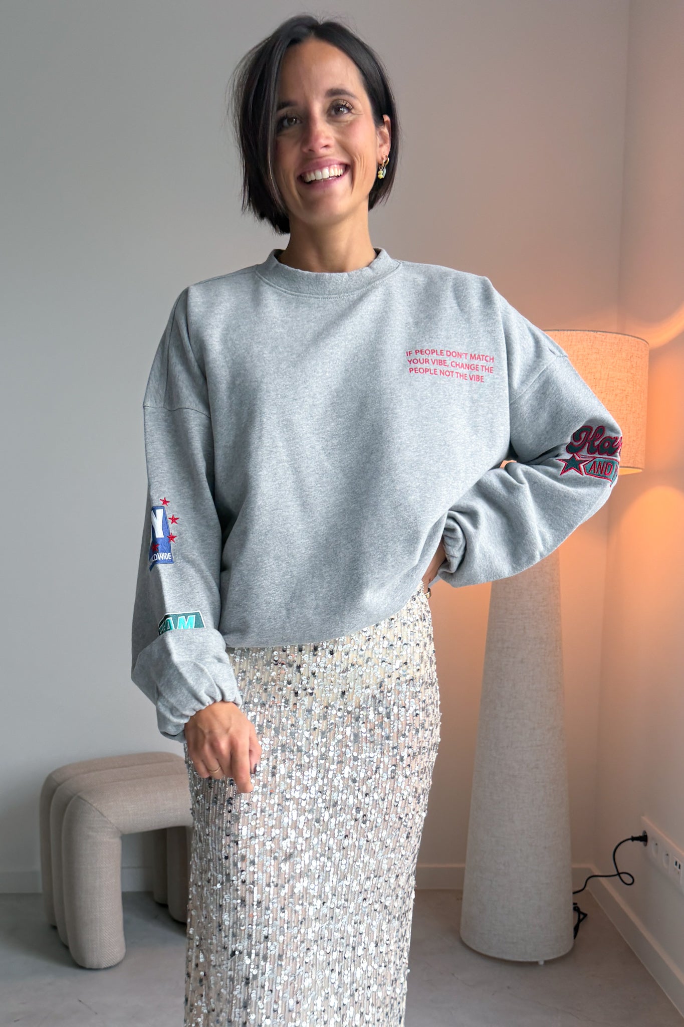Yara sweater grijs