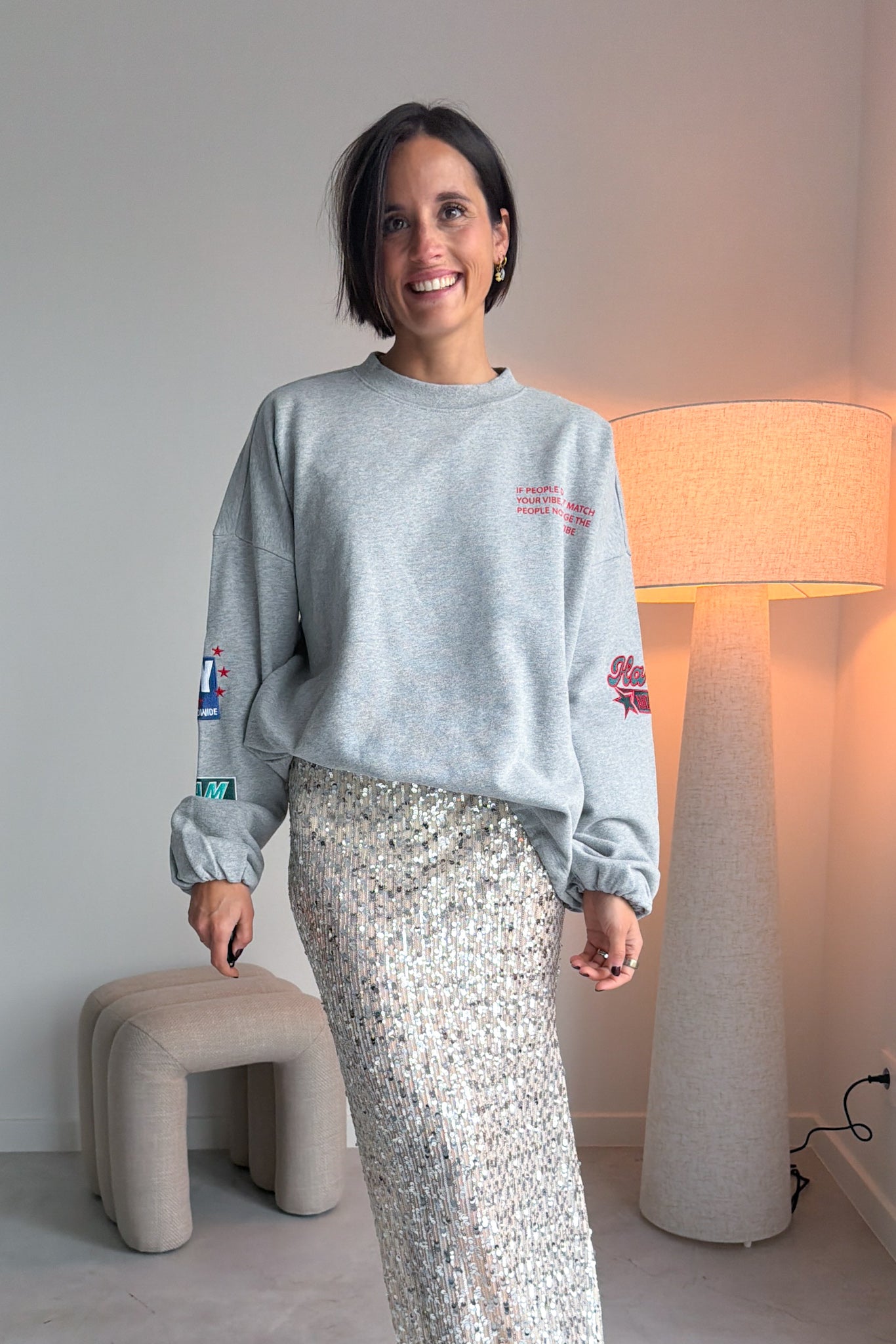 Yara sweater grijs