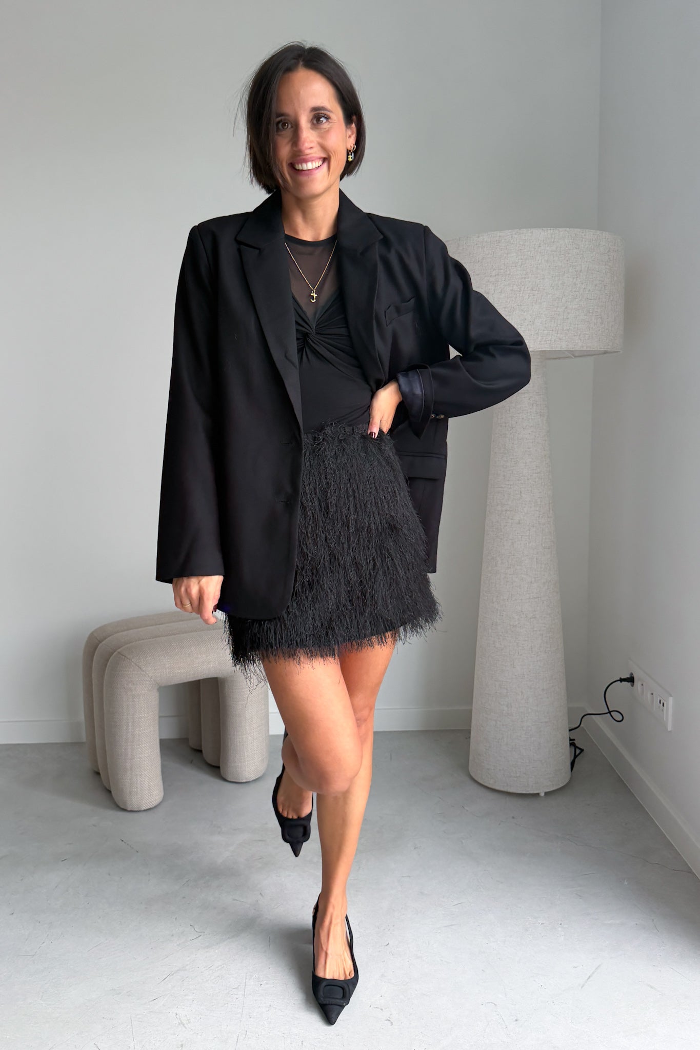 Luna blouse zwart