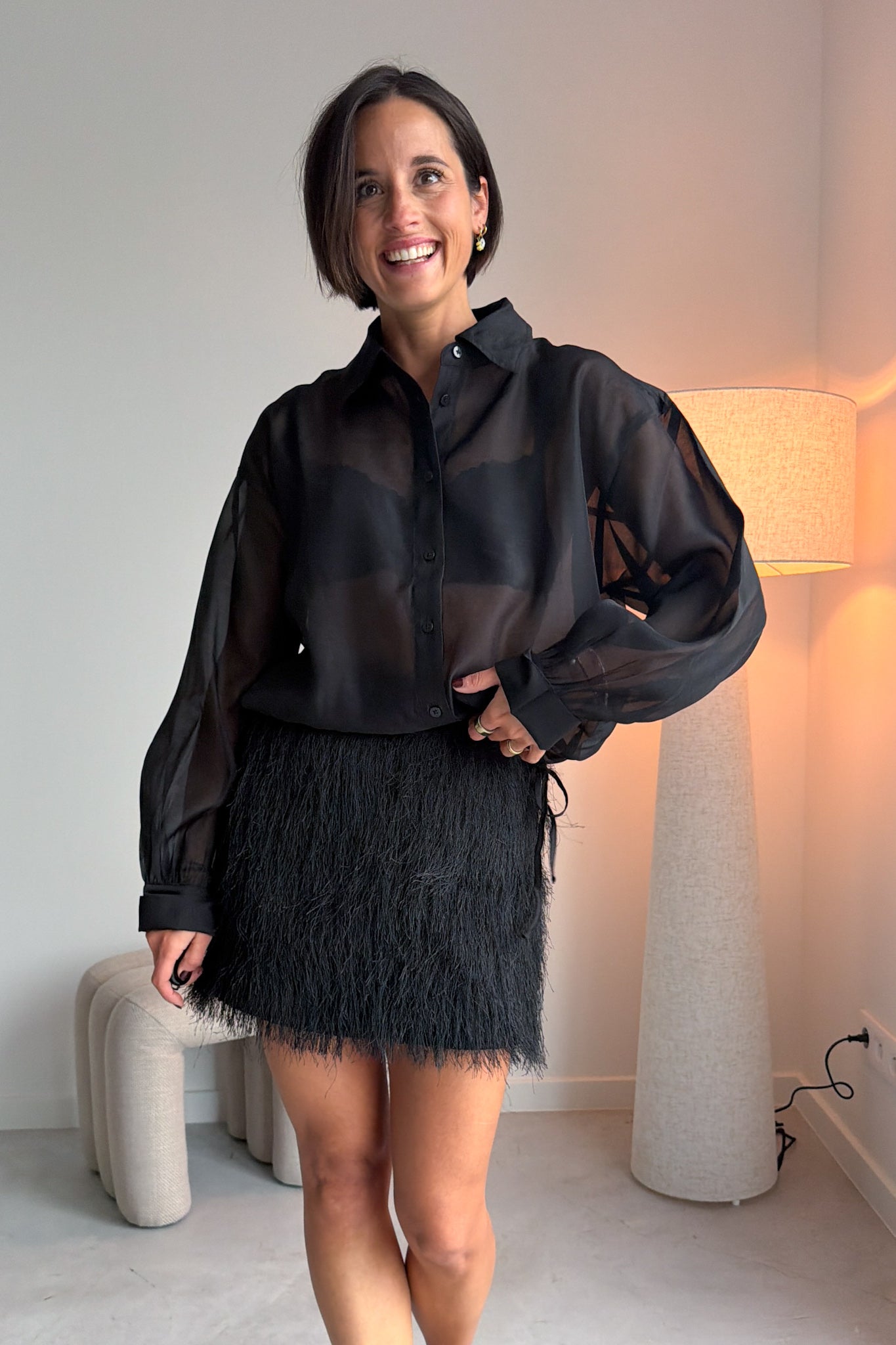 Ottilia blouse zwart