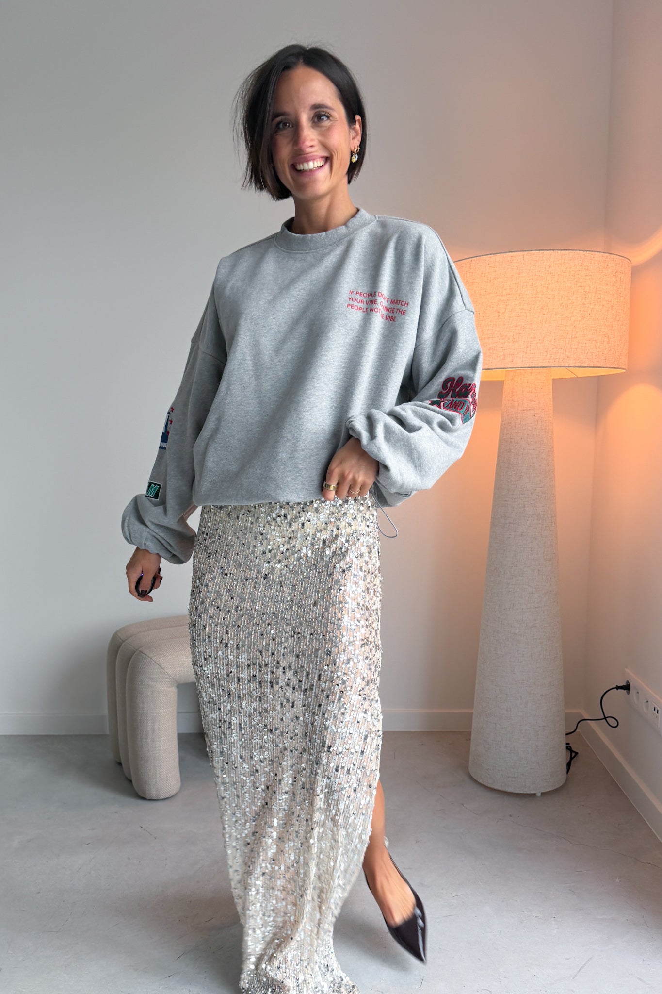 Yara sweater grijs