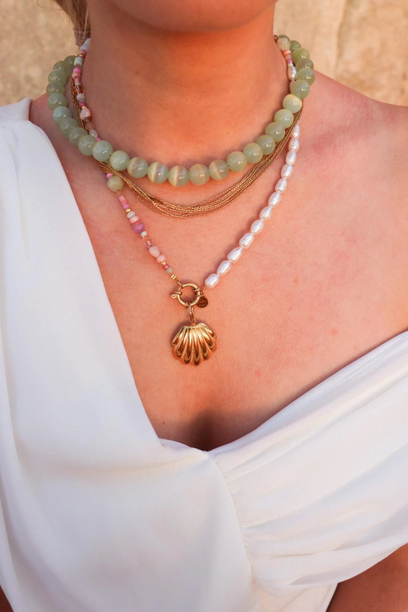 Sea of gold necklace